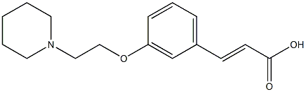 3-{3-[2-(piperidin-1-yl)ethoxy]phenyl}prop-2-enoic acid Structure