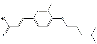 3-{3-fluoro-4-[(4-methylpentyl)oxy]phenyl}prop-2-enoic acid|