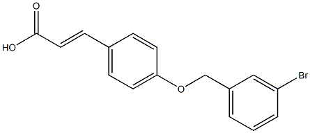 3-{4-[(3-bromophenyl)methoxy]phenyl}prop-2-enoic acid Structure