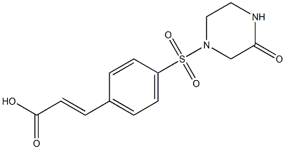  3-{4-[(3-oxopiperazine-1-)sulfonyl]phenyl}prop-2-enoic acid