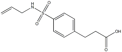3-{4-[(allylamino)sulfonyl]phenyl}propanoic acid,,结构式