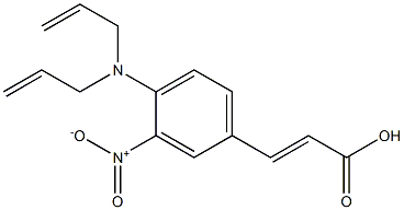 3-{4-[bis(prop-2-en-1-yl)amino]-3-nitrophenyl}prop-2-enoic acid Structure