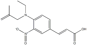 3-{4-[ethyl(2-methylprop-2-en-1-yl)amino]-3-nitrophenyl}prop-2-enoic acid|