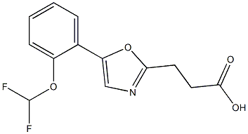 3-{5-[2-(difluoromethoxy)phenyl]-1,3-oxazol-2-yl}propanoic acid