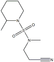 3-{methyl[(2-methylpiperidine-1-)sulfonyl]amino}propanenitrile Struktur