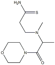 3-{methyl[1-(morpholin-4-yl)-1-oxopropan-2-yl]amino}propanethioamide Structure