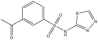 3-acetyl-N-(1,3,4-thiadiazol-2-yl)benzene-1-sulfonamide