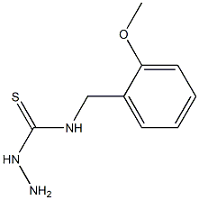 3-amino-1-[(2-methoxyphenyl)methyl]thiourea Struktur