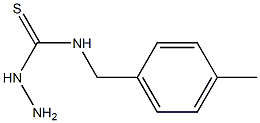 3-amino-1-[(4-methylphenyl)methyl]thiourea 结构式