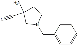 3-amino-1-benzylpyrrolidine-3-carbonitrile,,结构式