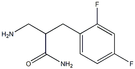 3-amino-2-[(2,4-difluorophenyl)methyl]propanamide Structure