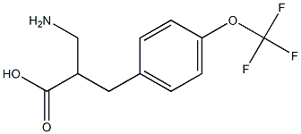 3-amino-2-{[4-(trifluoromethoxy)phenyl]methyl}propanoic acid Structure