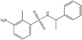 3-amino-2-methyl-N-(1-phenylethyl)benzene-1-sulfonamide