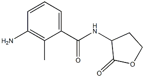 3-amino-2-methyl-N-(2-oxooxolan-3-yl)benzamide Struktur