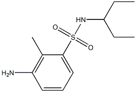 3-amino-2-methyl-N-(pentan-3-yl)benzene-1-sulfonamide|