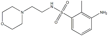 3-amino-2-methyl-N-[2-(morpholin-4-yl)ethyl]benzene-1-sulfonamide 结构式