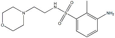  3-amino-2-methyl-N-[2-(morpholin-4-yl)ethyl]benzene-1-sulfonamide