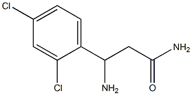 3-amino-3-(2,4-dichlorophenyl)propanamide Structure