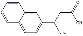 3-amino-3-(2-naphthyl)propanoic acid,,结构式