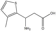 3-amino-3-(3-methylthien-2-yl)propanoic acid Struktur