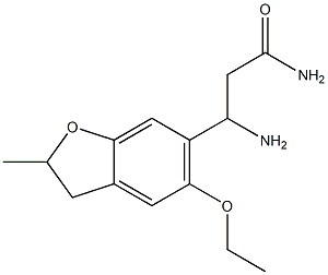 3-amino-3-(5-ethoxy-2-methyl-2,3-dihydro-1-benzofuran-6-yl)propanamide Structure