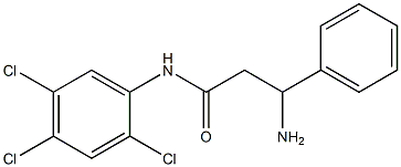 3-amino-3-phenyl-N-(2,4,5-trichlorophenyl)propanamide Structure