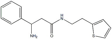3-amino-3-phenyl-N-(2-thien-2-ylethyl)propanamide Structure