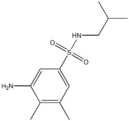 3-amino-4,5-dimethyl-N-(2-methylpropyl)benzene-1-sulfonamide Structure