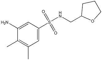 3-amino-4,5-dimethyl-N-(oxolan-2-ylmethyl)benzene-1-sulfonamide