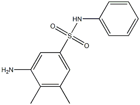 3-amino-4,5-dimethyl-N-phenylbenzene-1-sulfonamide Struktur