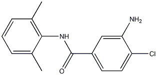 3-amino-4-chloro-N-(2,6-dimethylphenyl)benzamide,,结构式