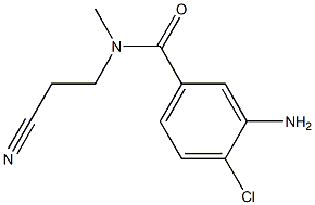 3-amino-4-chloro-N-(2-cyanoethyl)-N-methylbenzamide,,结构式