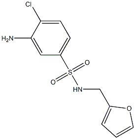 3-amino-4-chloro-N-(furan-2-ylmethyl)benzene-1-sulfonamide|