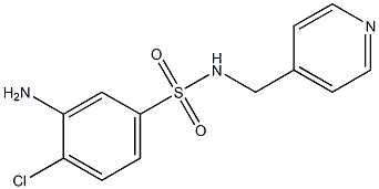  3-amino-4-chloro-N-(pyridin-4-ylmethyl)benzene-1-sulfonamide