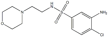 3-amino-4-chloro-N-[2-(morpholin-4-yl)ethyl]benzene-1-sulfonamide 结构式