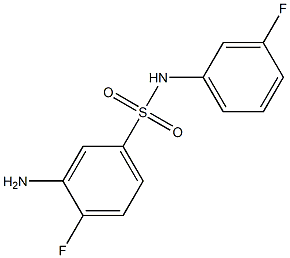 3-amino-4-fluoro-N-(3-fluorophenyl)benzene-1-sulfonamide