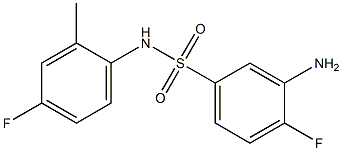 3-amino-4-fluoro-N-(4-fluoro-2-methylphenyl)benzene-1-sulfonamide