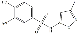 3-amino-4-hydroxy-N-(3-methyl-1,2-oxazol-5-yl)benzene-1-sulfonamide Struktur