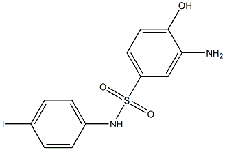 3-amino-4-hydroxy-N-(4-iodophenyl)benzene-1-sulfonamide 结构式