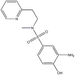 3-amino-4-hydroxy-N-methyl-N-[2-(pyridin-2-yl)ethyl]benzene-1-sulfonamide Structure