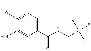 3-amino-4-methoxy-N-(2,2,2-trifluoroethyl)benzamide 化学構造式