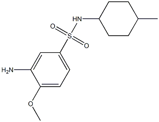 3-amino-4-methoxy-N-(4-methylcyclohexyl)benzene-1-sulfonamide,,结构式