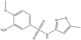 3-amino-4-methoxy-N-(5-methyl-1,2-oxazol-3-yl)benzene-1-sulfonamide|