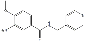3-amino-4-methoxy-N-(pyridin-4-ylmethyl)benzamide Struktur