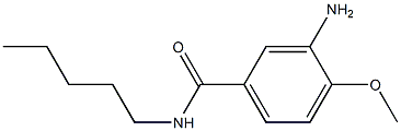 3-amino-4-methoxy-N-pentylbenzamide Structure