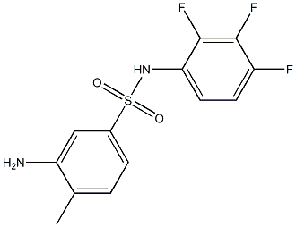 3-amino-4-methyl-N-(2,3,4-trifluorophenyl)benzene-1-sulfonamide 化学構造式