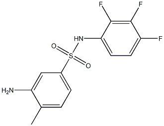 3-amino-4-methyl-N-(2,3,4-trifluorophenyl)benzene-1-sulfonamide,,结构式