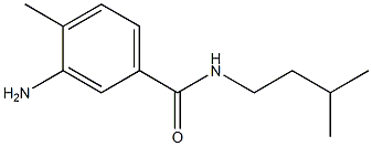 3-amino-4-methyl-N-(3-methylbutyl)benzamide 化学構造式