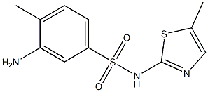 3-amino-4-methyl-N-(5-methyl-1,3-thiazol-2-yl)benzene-1-sulfonamide