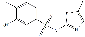  3-amino-4-methyl-N-(5-methyl-1,3-thiazol-2-yl)benzene-1-sulfonamide